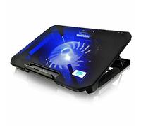 AABCOOLING NC74 - Ventilateur PC avec 125mm Ventilateur, Inclinaison Réglable et LED Bleu, Refroidisseur, Ventilateur PS4, Accessoires PC Jusqu'à 15,6 Pouces et Consoles, PC Portable Gamer