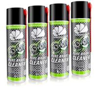AABCOOLING Nettoyant Disque de Frein pour Vélo 4x 500ml Dégraissant à Séchage Express, Améliore la Puissance de Freinage, Réduit le Couinement, pour Rotor, Plaquettes, Étrier, Montage et Maintenance