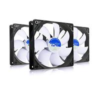 AABCOOLING Super Silent Fan 12-120mm Ventilateur pour Boîtier PC Silencieux et Efficace avec 4 Pads Anti Vibrations, 12V Ventilation PC, 12cm, Ventilo PC, Fan PC 13,9 dB(A) 64,5 m3/h - 3 Pièces