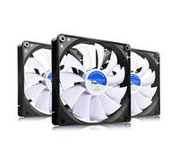 AABCOOLING Super Silent Fan 14-140mm Ventilateur pour Boîtier PC Silencieux et Efficace avec 4 Pads Anti Vibrations, 12V, Ventilation PC, 14cm, Ventilo PC, Fan PC, 8,6 dB(A) 80 m3/h - 3 Pièces