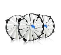 AABCOOLING Super Silent Fan 20-200mm Ventilateur pour Boîtier Silencieux et Efficace avec 4 Pads Anti Vibrations, 12V, Ventilation PC, 20cm, Ventilo PC, Fan PC, 14,9 dB, 193 m3/h - 3 Pièces