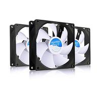 AABCOOLING Super Silent Fan 9-92mm Ventilateur pour Boîtier PC Silencieux et Efficace avec 4 Pads Anti Vibrations, 12V, Ventilation PC, 9cm, Ventilo PC, Fan PC, 13,6 dB, 58 m3/h - 3 Pièces