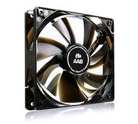 AABCOOLING Super Silent R12-120mm Ventilateur pour Boîtier PC, CPU Processeur Silencieux et Efficace avec 4 Pads Anti Vibrations 12V Ventilation PC 9cm, Ventilo PC, Fan PC 12,9 DB(A) 64,5 m3/h