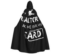 aabkjgfr Robe de sorcière d'Halloween « I'M A Realtor Ask Me » pour adulte, utilisée pour les fêtes, les mascarades, les fêtes costumées, les jeux de rôle