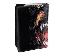 AABSTBFM Étui de passeport en cuir avec imprimé de chien Rottweiler cool de 16,5 cm pour homme et femme, Noir , Taille unique