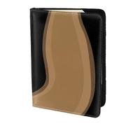 AABSTBFM Porte-passeport de voyage en cuir avec imprimé écureuil de dessin animé de 14 cm pour homme et femme, Noir , Taille unique
