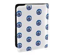 AABSTBFM Porte-passeport en cuir avec imprimé mauvais yeux de 16,5 cm pour homme et femme, Noir , Taille unique