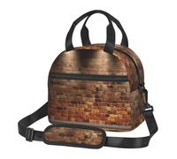 AABSTBFM Sac à déjeuner isotherme imprimé « Lights hit the Brick Wall » - Portable et étanche - Pour homme et femme