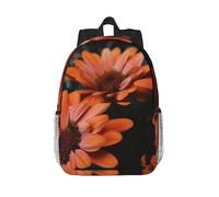 AABSTBFM Sac à dos d'école léger pour filles et garçons, sac à dos pour ordinateur portable de voyage de 38,1 cm, pour homme et femme, Chrysanthème orange, taille unique