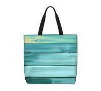 AABSTBFM Sac fourre-tout réutilisable avec motif beignet imprimé beignet rose - Pour le travail, l'école, les voyages, la plage, Planche en bois peint, Taille unique