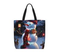 AABSTBFM Sac fourre-tout traditionnel avec fermeture éclair imprimée carpes koï avec pois - Sac à bandoulière réutilisable pour le travail, l'école, les voyages, la plage, Lumières de vacances