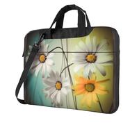 AABSTBFM Sacoche pour ordinateur portable imprimé voiture Angleterre - Sac moderne à bandoulière pour ordinateur portable - Pour affaires, voyage, école, bureau, Fleurs dans différents cadres