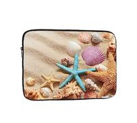 AABSTBFM Shells On The Beach Housse de protection pour ordinateur portable 12"" en tissu Oxford résistant aux chocs, OSIN8J3841