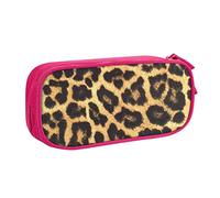 AABSTBFM Trousse à crayons avec fermeture éclair - Grande capacité - Pour l'école, le bureau et les voyages - Imprimé léopard, rose, Taille unique, Cartable