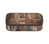 AABSTBFM Trousse à crayons avec fermeture éclair pour l'école, le bureau et les voyages, Étable en bois, Taille unique, Cartable