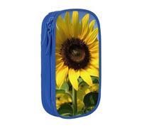 AABSTBFM Trousse à crayons imprimée boussole de grande capacité avec fermeture éclair pour l'école, le bureau, les voyages, noir, bleu, Taille unique, Cartable