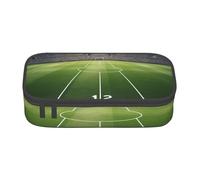 AABSTBFM Trousse à crayons imprimée nuit d'Halloween mignonne grande capacité avec fermeture éclair pour l'école, le bureau et les voyages, Terrain de football., Taille unique, Cartable