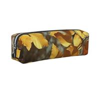 AABSTBFM Trousse carrée en cuir avec fermeture éclair dorée pour l'école, le bureau et les voyages, Argenté., Taille unique, Cartable