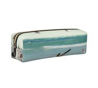 AABSTBFM Trousse carrée en cuir avec fermeture éclair dorée pour l'école, le bureau et les voyages, doré, Taille unique, Cartable