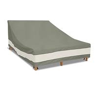 Aacabo Housse de chaise longue double et large de 208 cm - Résistante et imperméable