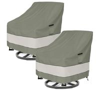 Aacabo Housse de siège pliable toutes saisons Zero Gravity (taille : 71,1 x 109,2 x 33 cm) 2 pièces, imperméable, protection solaire et anti-poussière pour meubles de pelouse et terrasse peut stocker deux chaises pliantes