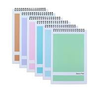 Aacehlh Gregg Rule Lot de 6 blocs-notes à spirale 15,2 x 22,9 cm, 80 feuilles, pour écrire des notes à l'école, à l'université, au bureau, à la maison