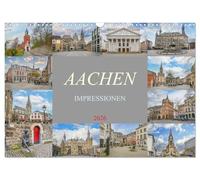 Aachen Impressionen (Wandkalender 2026 DIN A3 quer), CALVENDO Monatskalender: Entdecke die Schönheit von Aachen - jeden Monat neu!