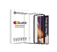AACL [Lot de 2 protecteurs d'écran pour Samsung Galaxy Note 20 Ultra 5G, 6,9", verre trempé incurvé, compatible avec scanner d'empreintes digitales à ultrasons