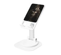 AACPPB Majestic Sepia Gorilla Support de téléphone portable pliable avec trou de chargement Rotation à 360° Angle réglable Base antidérapante