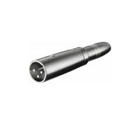 AAdaptateur XLR mâle 3pins > Jack 6.35mm femelle mono