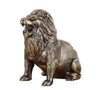 AADDFDD Cendrier Coupe-Vent Lion pour intérieur et extérieur, cendrier en métal Anti-Chute pour la Maison, Le Salon et Le Bureau Red
