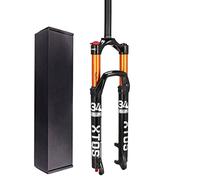 AADDFDD Fourche à Suspension pneumatique pour VTT 26 Pouces, débattement ER 27,5 Pouces, 120 mm, Blocage Manuel, Tube Droit 1-1/8", réglage du Rebond, axe 9 x 100 mm