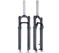 AADDFDD Fourche à Suspension pour VTT 27,5/29 Pouces, Verrouillage Manuel, Ressort à Huile, Fourche Avant mécanique pour VTT, Pivot Droit 1-1/8", débattement 100 mm, 100 x 9 mm, QR