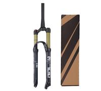 AADDFDD Fourche à Suspension VTT en Alliage d'aluminium 26/27,5/29 Pouces, Frein à Disque 1-1/2", débattement 120 mm, Fourche pneumatique à dégagement Rapide, Verrouillage Manuel/d