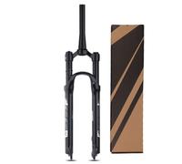 AADDFDD Fourche Avant à Suspension pneumatique Stroke 120 mm pour vélo, 26/27,5/29 Pouces, Alliage de magnésium 1-1/8", axe de 9 mm, Verrouillage Manuel/Couronne pour VTT
