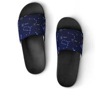 AADFAEWR Sandales De Douche Constellations Du Zodiaque Pantoufles De Salle De Bain Pour Hommes Et Femmes