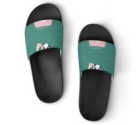 AADFAEWR Sandales De Douche Panda Patterns (Motifs Pandas) Pantoufles De Salle De Bain Pour Hommes Et Femmes