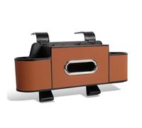 AAFEI Organisateur De Siège Arrière pour Dodge Journey(JC49 2008-2011), Boîte De Rangement En Cuir Avec Porte-Gobelet Et Boîte À Mouchoirs, Crochet De Voiture,Brown