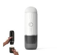 AAFGVC Nomaduo by Evergreen-chauffage rapide et nettoyage automatique - préparez votre espresso où que vous soyez voyage, camping, bureau (Blanc)