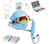 AAFGVC The Educational Companion Who Makes Pictobot Drawing Love - Jouet interactif éducatif avec Cartes de Dessin et stylos - idéale pour Apprentissage créatif à la Maison (Bleu)