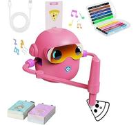 AAFGVC The Educational Companion Who Makes Pictobot Drawing Love - Jouet interactif éducatif avec Cartes de Dessin et stylos - idéale pour Apprentissage créatif à la Maison (Rose)