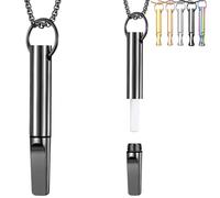 AAFGVC Zenless Collier Respiratoire Arrêter de Fumer Accessoire de Respiration avec Résistance Douce Design Élégant pour Gestion du Stress et Relaxation (Black)