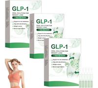 AAFQ GLP-1 Solution buccale, goutte avancée GLP-1, sérum complexe peptides GLP-1, extrait naturel de plantes pour hommes et femmes (3 pièces)