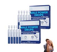 AAFQ Male Power Drops 2025 Upgrade | Soutien rapide de l'endurance et des performances pour hommes | Booster d'énergie longue durée | Résultats immédiats (2Pcs)