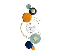 AAGAZA Horloge Murale en métal Art Design Mouvement Silencieux Montre Murale Moderne Décorative Non Coutil for Loft Couloir Chambre Hôtel Décoration, Vertical/1172 (Color : Vertical)