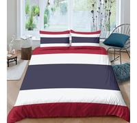 AAHARYA Drapeau de la Thaïlande Ensemble De Literie Imprimé en 3D Parure De Lit Housse De Couette Drapeau National,Sets De Housse Couette en Microfibre,Doux Et Confortable King(220x240cm)