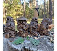 AAHIFIT Statues de dieu nordique, statues viking en résine, sculptures Odin, décoration de jardin, décoration de bureau, cadeaux pour les fans de mythologie nordique