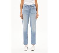 AAIKALA HIGH STRAIGHT JEAN | 100 % coton recyclé non stretch - bleu (27-30)