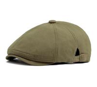 AAIXXIZAO Béret Homme Gavroche Casquette Hommes Femmes Mode Coton Bérets Vintage Visière Chapeau Plat Casual Hip Hop Caps Porter Au Quotidien Une Taille Vert Olive