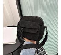 AAIXXIZAO Sacs Banane Élégant Sac À Bandoulière en Velours Côtelé pour Femmes Fermeture Éclair Plusieurs Poches Sac À Bandoulière pour Un Usage Quotidien Shopping Noir